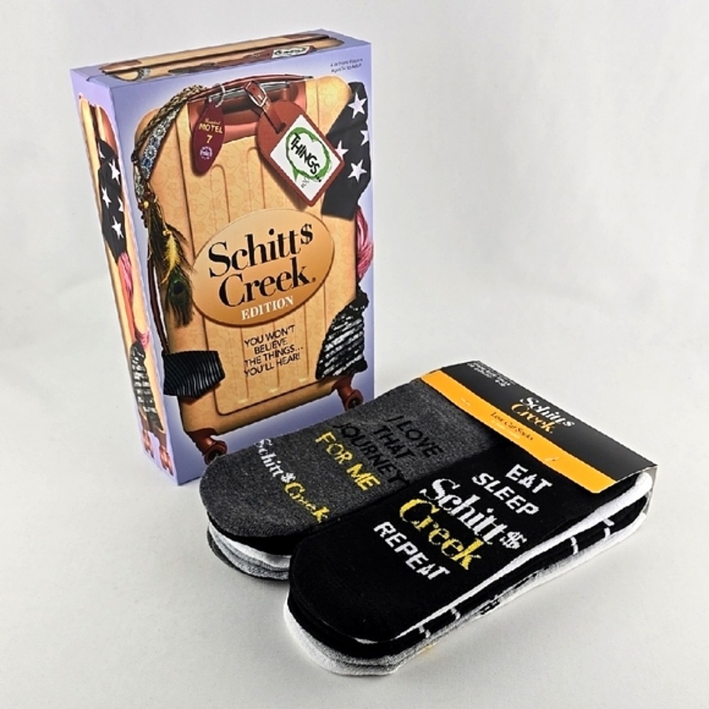 THINGS The Schitts Creek Edition 4+ Players + Women's 10 Prs Low Cut Socks
